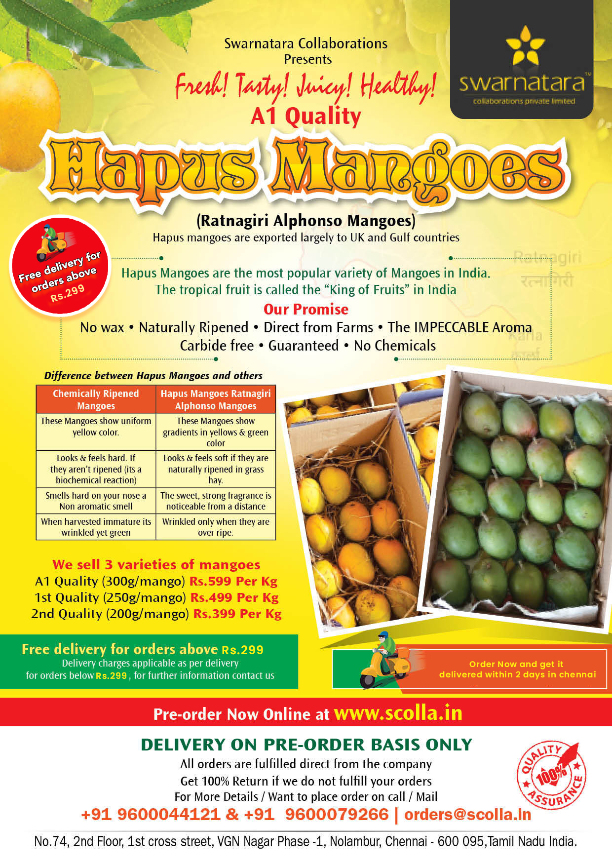 Buy Hapus Mangoes 2Nd Quality Pack Of 1 Kg Fruits Online Skholla.in