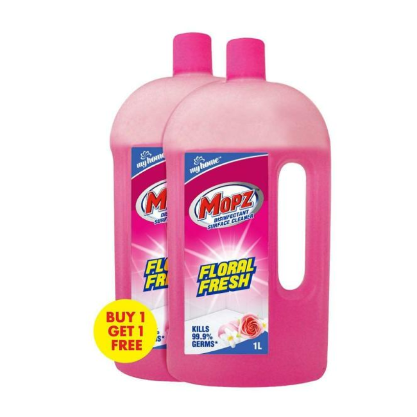 Buy My Home Mopz Floral Fresh Disinfectant Surface Cleaner 1 L Buy 1 Get 1 Online In Chennai